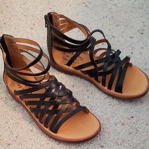 Kork-Ease Gladiator Black Sandals